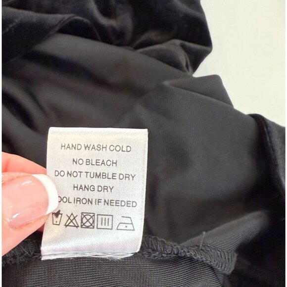 Superdown Black Erika Feather Trim Mini Dress NWT - Size XS - Picture 5 of 8